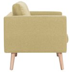 vidaXL Canapé à 2 places tissu vert