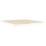 vidaXL Cadre de lit blanc 180x200 cm Super King bois de pin massif