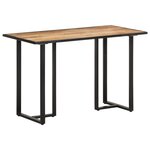 vidaXL Table à manger 120 cm Bois de manguier brut