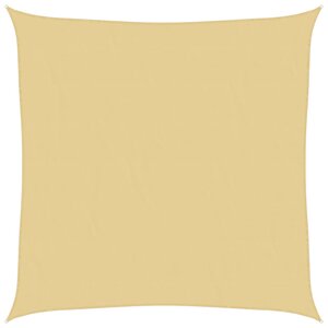 vidaXL Voile d'ombrage sable 4x4 m 100   polyester oxford