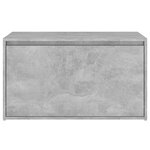 Banc banquette d'entrée 80 x 40 x 45 cm gris béton aggloméré 02_0010863