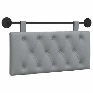 vidaXL Tête de lit suspendue Gris clair Tissu