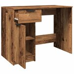vidaXL Bureau vieux bois 100x50x75 cm bois d'ingénierie