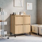 vidaXL Buffet Chêne sonoma 60x35x70 cm Bois d'ingénierie
