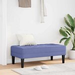 vidaXL banc Bleu jean 113 x 57 x 39 cm tissu