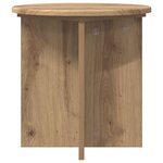 vidaXL Support de Plante 2 pièces Chêne artisanal 40 x 40 x 40 cm