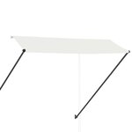 vidaXL Auvent rétractable avec LED 300x150 cm Crème