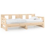 vidaXL Lit coulissant Bois de pin solide 2x(80x200) cm