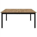 vidaXL Table basse Chêne artisan 100 x 100 x 45 cm Bois d'ingénierie