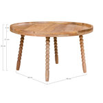 Table basse en bois de manguier Ø 60 x 35 cm