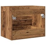 vidaXL Meuble de salle de bain vieux bois 60x38 5x48 cm