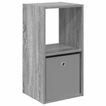vidaXL Table de chevet Gris Sonoma 35 x 32 x 68 5 cm Bois d'ingénierie