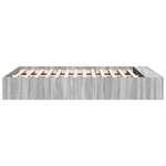 vidaXL Cadre de lit sans matelas sonoma gris 120x190 cm