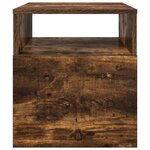 vidaXL Table d'appoint Chêne fumé 40 5 x 40 x 45 cm Bois d'ingénierie