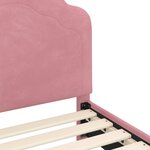 vidaXL Cadre de lit pour enfants avec tête de lit Rose 80 x 160 cm