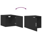 vidaXL Armoire murale noir 45x42 5x40 cm bois d'ingénierie