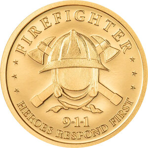 Monnaie FIREFIGHTER First Responders 1 g Or 10$ Cook Islands 2026 (PRÉCOMMANDE)