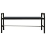 vidaXL Banc de jardin 124 5 cm acier et WPC noir
