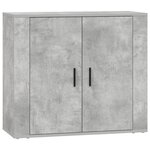 vidaXL Buffets 3 Pièces gris béton bois d'ingénierie