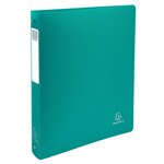 Classeur 4 Anneaux 30mm Polypropylène Opak Rigide 10/10e - A4 Maxi. - Vert Foncé - X 10 - Exacompta