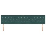 vidaXL Tête de Lit LED Argyle Manuel Vert foncé 100 cm Velours