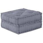 vidaXL Coussin 2 Pièces Gris 70 x 70 x 36 cm Polyester