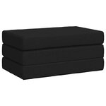 vidaXL Canapé-lit pliable 80 x 67 x 45 cm Noir