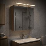 vidaXL Armoire Miroir de Salle de Bain Chêne Sonoma 60 x 14 5 x 70 cm