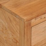 vidaXL Buffet 125x30x75 cm bois de teck massif