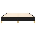 vidaXL Cadre de lit sans matelas noir 140x200 cm tissu