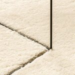 vidaXL Tapis doux à poils moyens et lavable HUARTE Crème 80 x 1000 cm