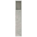 vidaXL Armoire de tête de lit Gris béton 140x18 5x104 5 cm