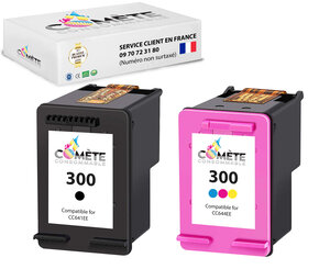 2 cartouches compatibles hp 300 - 1 noir + 1 couleurss