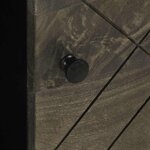 vidaXL Table basse noir 80x50x40 cm bois massif de manguier