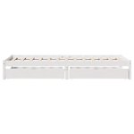 vidaXL Cadre de lit sans matelas blanc 100x200 cm bois de pin massif