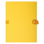 Chemise Dos Extensible Papier 24x32cm - Filmée Par 5 - Jaune - X 25 - Exacompta