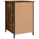 vidaXL Table de chevet chêne fumé 40x42x60 cm bois d'ingénierie