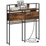 vidaXL Tête de lit de rangement Chêne fumé 80 cm Bois d'ingénierie