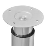 vidaXL Pieds de table télescopiques 4 Pièces Chrome 710 mm - 1100 mm
