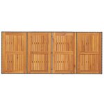 vidaXL Table de jardin avec dessus en bois d'acacia gris 190x80x74 cm