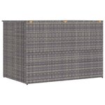 vidaXL Boîte de rangement de jardin gris 150x100x100 cm résine tressée