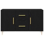 vidaXL Buffet Chêne noir 100 x 36 x 60 cm Bois d'ingénierie