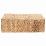 vidaXL Boîte de rangement Naturel 60 x 38 x 20 cm Jacinthe d'eau