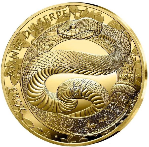 Pièce de monnaie en Or 50 Euro g 7.77 (1/4 oz) Millésime 2025 YEAR OF THE SNAKE 1/4