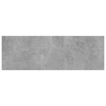 vidaXL Panneaux de bibliothèque 4 Pièces Gris béton 60x20x1 5cm Aggloméré