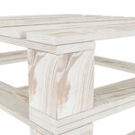 vidaXL Salon de jardin palette 5 Pièces Bois Blanc