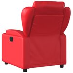 vidaXL Fauteuil inclinable Rouge Similicuir
