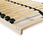 vidaXL Sommier à lattes sans matelas avec 28 lattes 7 zones 70x200 cm