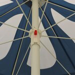 vidaXL Parasol de jardin avec mât en acier bleu 180 cm