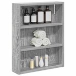 vidaXL Armoire murale de salle de bain Gris Sonoma 40 x 10 x 50 cm